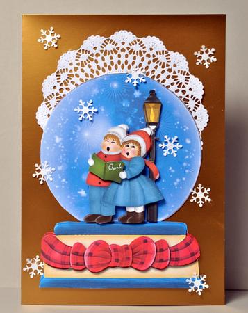 Snowglobe with Carol Singers by Kristina Norbat