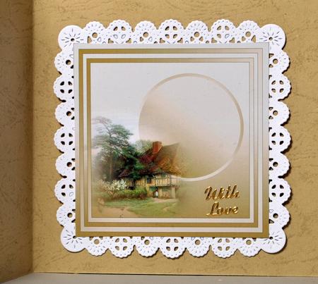 Beautiful Vintage Cottage - 8in x 8in Insert Plate by Kristina Norbat