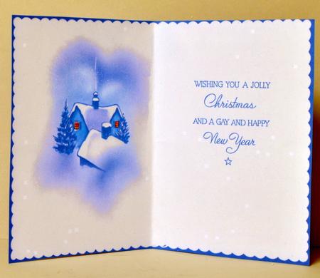 Vintage Christmas Insert by Kristina Norbat