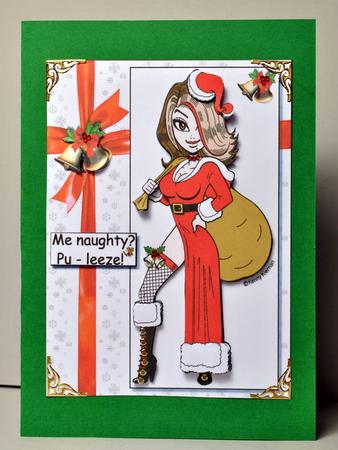 Mrs Clause Says Me Naughty Pu-leeze by Kristina Norbat