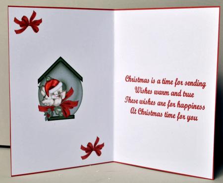 Sweet Little Christmas Robin Insert by Kristina Norbat