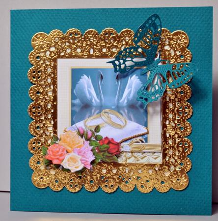 Golden Wedding Swans by Kristina Norbat