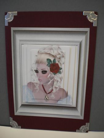 Girl with Rose in Her Hair 1 Pyramid by Kristina Norbat