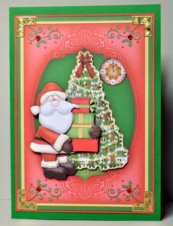 Christmas Tree & Santa Topper & Decoupage by Kristina Norbat
