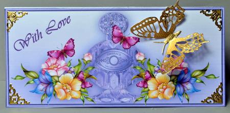 Perfume and Flowers Dl a Card in One by Kristina Norbat
