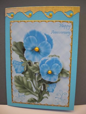 Blue Pansy Anniversary by Kristina Norbat