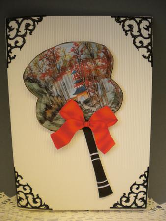 Oriental House Hand Fan 3D Toppers by Kristina Norbat