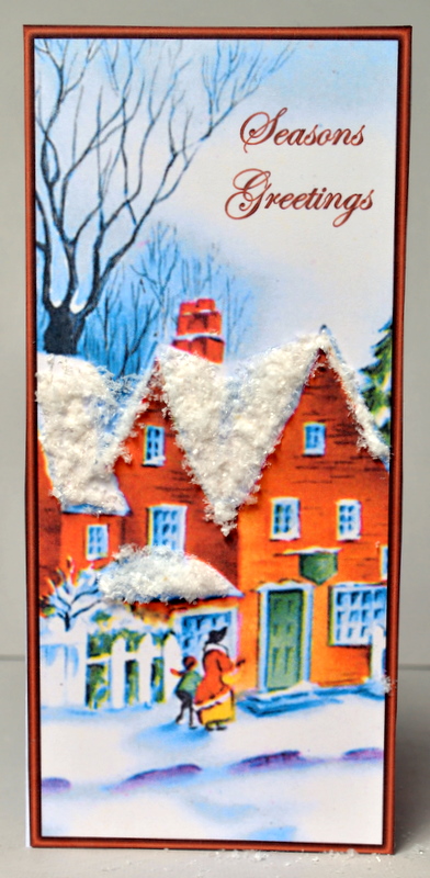 Walking in the Snow Dl a Card in One by Kristina Norbat