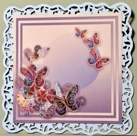 Girly Steampunk - 8in x 8in Insert Plate by Kristina Norbat