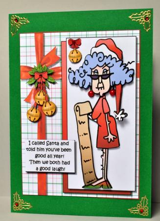 Stella Has a Laugh with Santa by Kristina Norbat