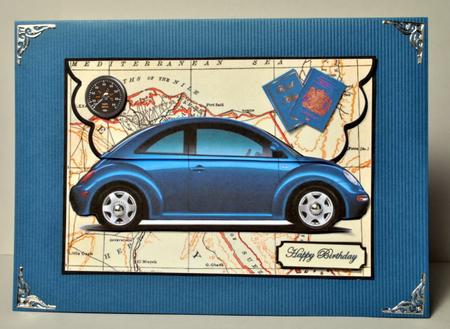 New Beetle Envelope Cardfront by Kristina Norbat