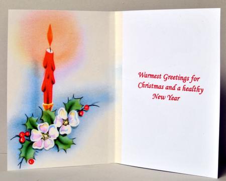 Holly and Candles Insert by Kristina Norbat