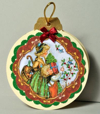 Vintage Christmas Scene Toppers Match My Verses by Kristina Norbat
