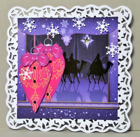Purple Three Wise Men and Decorations by Kristina Norbat