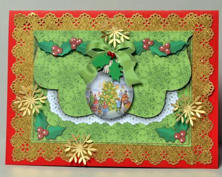Village Tree Bauble Flap Decoupage Step by Step Sheet by Kristina Norbat