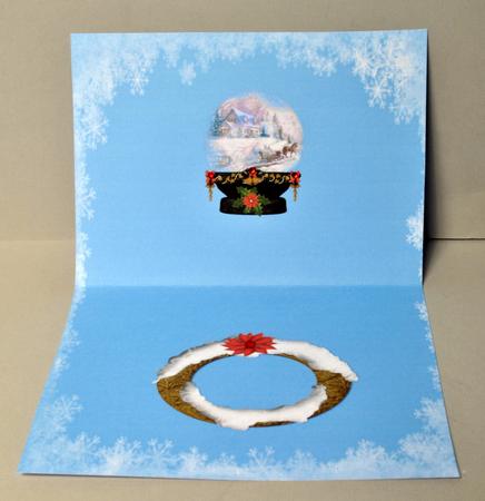 The Snowglobe Christmas Scene Insert by Kristina Norbat