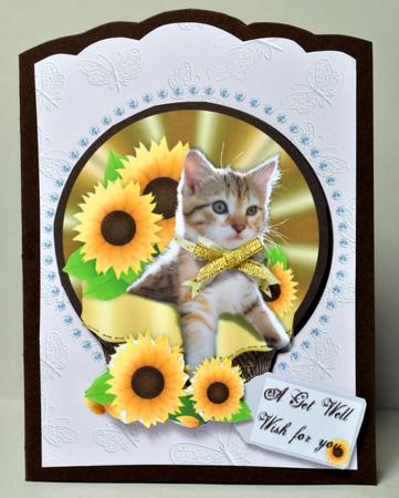 Sunflower Kitty Birthday by Kristina Norbat