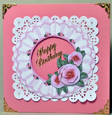 Broderie Anglaise Frames Decoupage Pastel Colours by Kristina Norbat