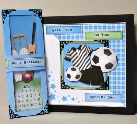 Sports Everlasting Calendar Bookmark Gift Set N Quick Card by Kristina Norbat