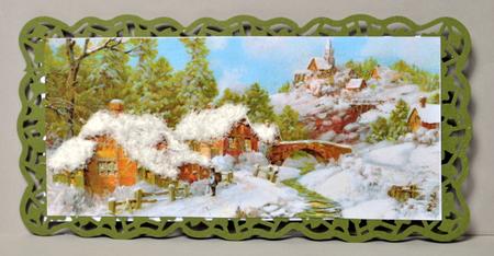The View Below the Church Dl Card in One by Kristina Norbat