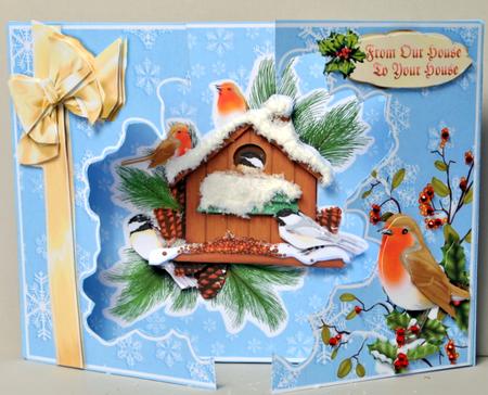 Open Fronts Shape-fold Card Kit - Full House for Christmas by Kristina Norbat