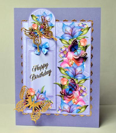 Floral Butterfly Dreams - Bookmark Pocket Card by Kristina Norbat