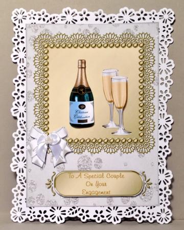 Champagne Bottle & Glasses - Engagement by Kristina Norbat