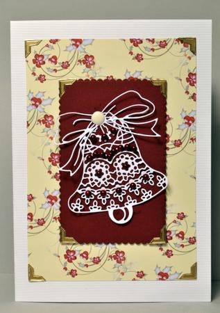 Christmas Holly & Berries Background 2 by Kristina Norbat