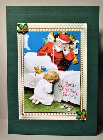 A Prayer to Santa with Decoupage by Kristina Norbat