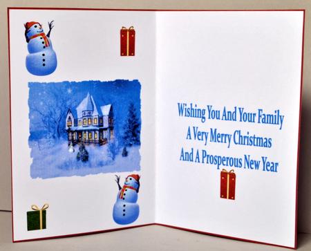 Snowy Christmas Scene Insert by Kristina Norbat