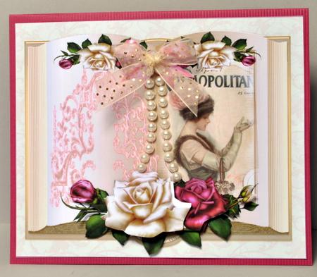 Elegant Vintage Beauty in Cream and Pink by Kristina Norbat