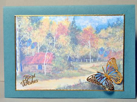 Cabin in the Woods Background by Kristina Norbat