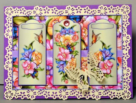 Floral Vibes 3 Screen Card Front by Kristina Norbat