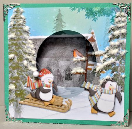 Penguins Sledging Aperture by Kristina Norbat