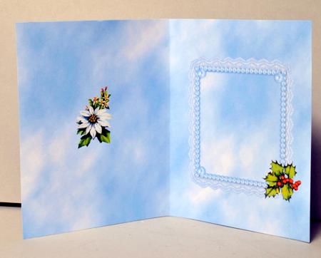 Robin in a Square Lace Frame Insert by Kristina Norbat