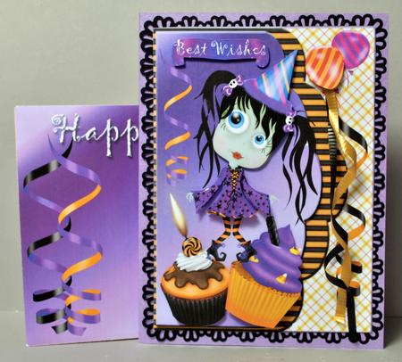 Fun Goulish Birthday Topper Kit by Kristina Norbat