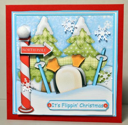 Flippin Christmas Topper and Decoupage by Kristina Norbat