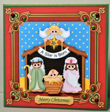 Christmas Nativity Topper & Decoupage by Kristina Norbat