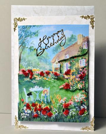 Thatched Cottage Original Watercolour Painting by Kristina Norbat