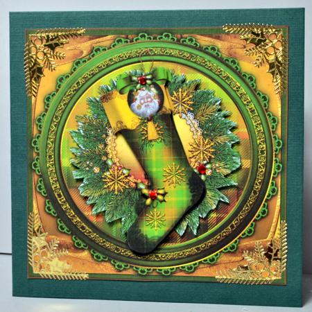Vintage Christmas Stocking by Kristina Norbat