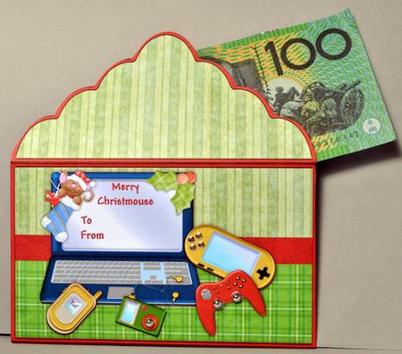 Gadgets Christmas Money Wallet Gift Envelope by Kristina Norbat