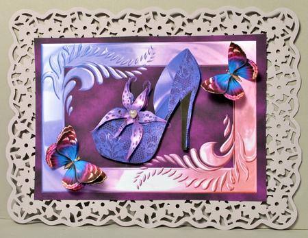 Purple Orchid Shoe by Kristina Norbat