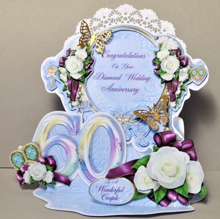 Giant Easel Tableau 3D Card Kit - Diamond Wedding by Kristina Norbat