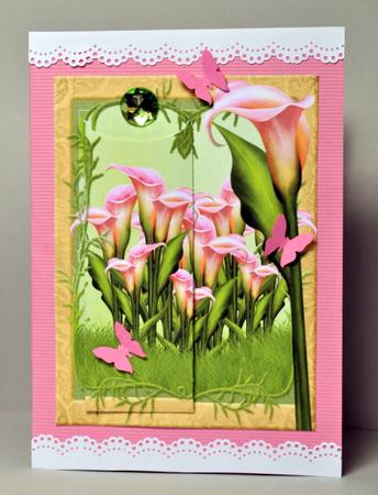 Calla Lily Birthday Bookmark Card by Kristina Norbat