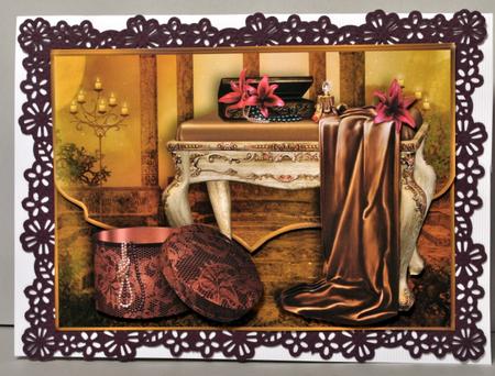 Boudoir Fany Edge Faux Envelope Card by Kristina Norbat