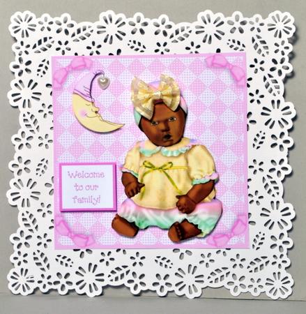 Baby Girl Congratulations by Kristina Norbat