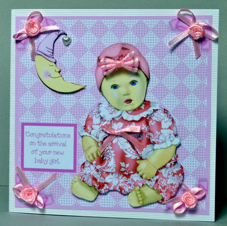 Baby Girl Congratulations 2 by Kristina Norbat