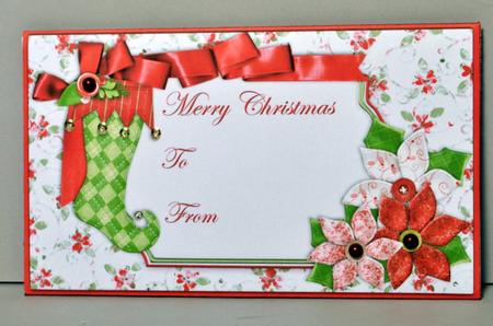 Christmas Stocking Money Wallet Gift Envelope by Kristina Norbat