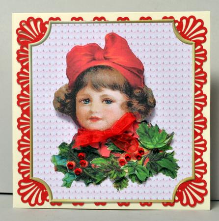 Vintage Christmas Girl by Kristina Norbat