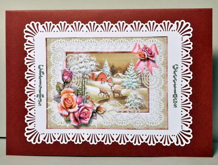 Beautiful Romantic Snowscene with Pearls by Kristina Norbat